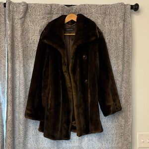Gallery Dark Brown Teddy Jacket